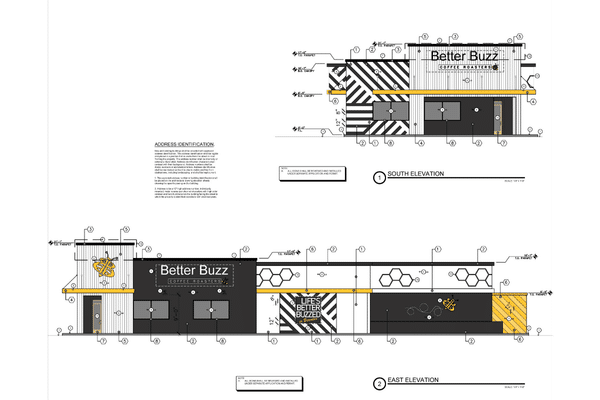 Better Buzz Coffee Brandon Elevation Plans