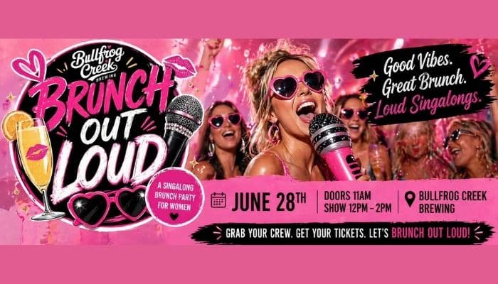 Brunch Out Loud event at Bullfrog Creek Brewing in Valrico Florida