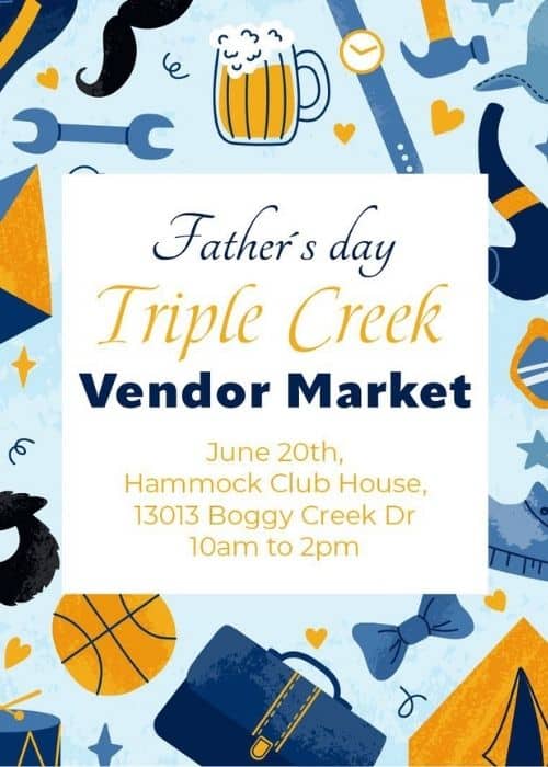 Father’s Day Vendor Market at Triple Creek in Riverview Florida