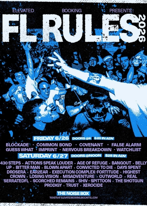 FL Rules Fest 2026 music festival at The Noise Box in Brandon Florida