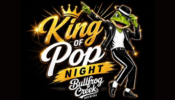 King of Pop Night event at Bullfrog Creek Brewing in Valrico Florida