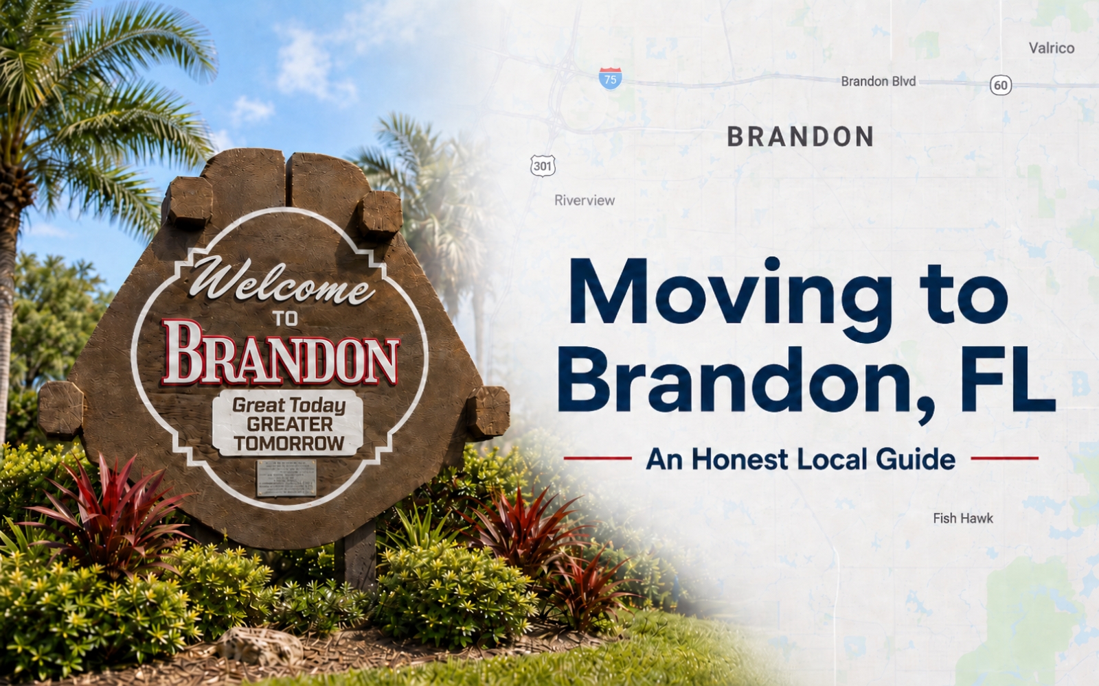 A suburban neighborhood street for anyone moving to Brandon FL