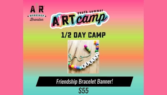 1/2 Day Summer Camp Friendship Bracelet Banner event in Valrico Florida