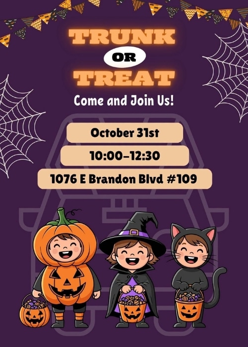 Trunk or Treat event at Dancing for A Difference in Brandon Florida