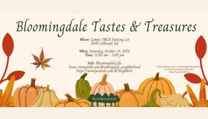 Bloomingdale Tastes and Treasures Food Truck and Vendor Market at Campo Family YMCA in Valrico Florida