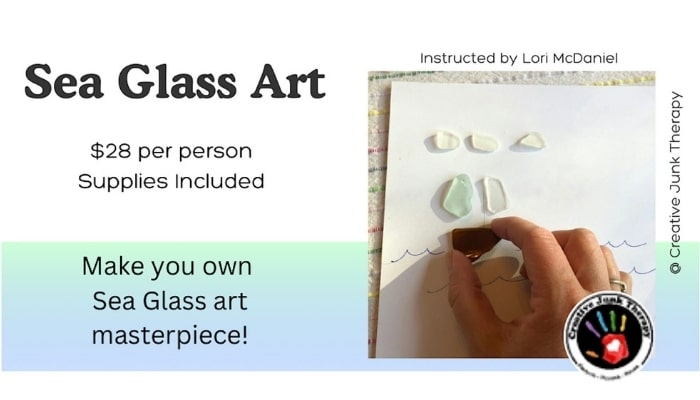 Sea Glass Art Workshop event in Brandon Florida
